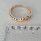 Серебряное кольцо  Фианит Aquamarine 67295А.6 серебро с позолотой, фото 4