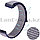 Ремешок нейлоновый на липучке для смарт часов 22 мм сине-серый, фото 6