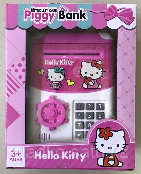 Детская копилка Сейф Hello Kitty электронный без отпечатка - фото 1 - id-p93066914