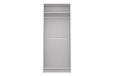 Шкаф для одежды 2-дверный Лофт, белый 80х202х57,5 см, фото 2