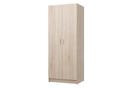 Шкаф для одежды 2-дверный Лофт , дуб Сонома 80х202х57,5 см, фото 2