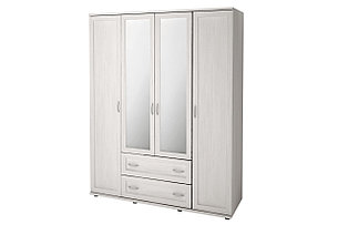 Шкаф для одежды 4-дверный Ника-люкс, бодега белая 160,2х205,6х54,6 см, фото 2