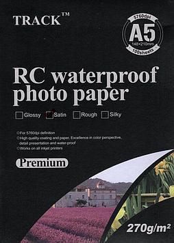 Фотобумага TRACK, RC водостойкая, сатин, A5 270 гр.