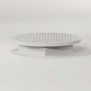 Решетка-лежак из композитного мраморного камня Архитас Waffles комплект
