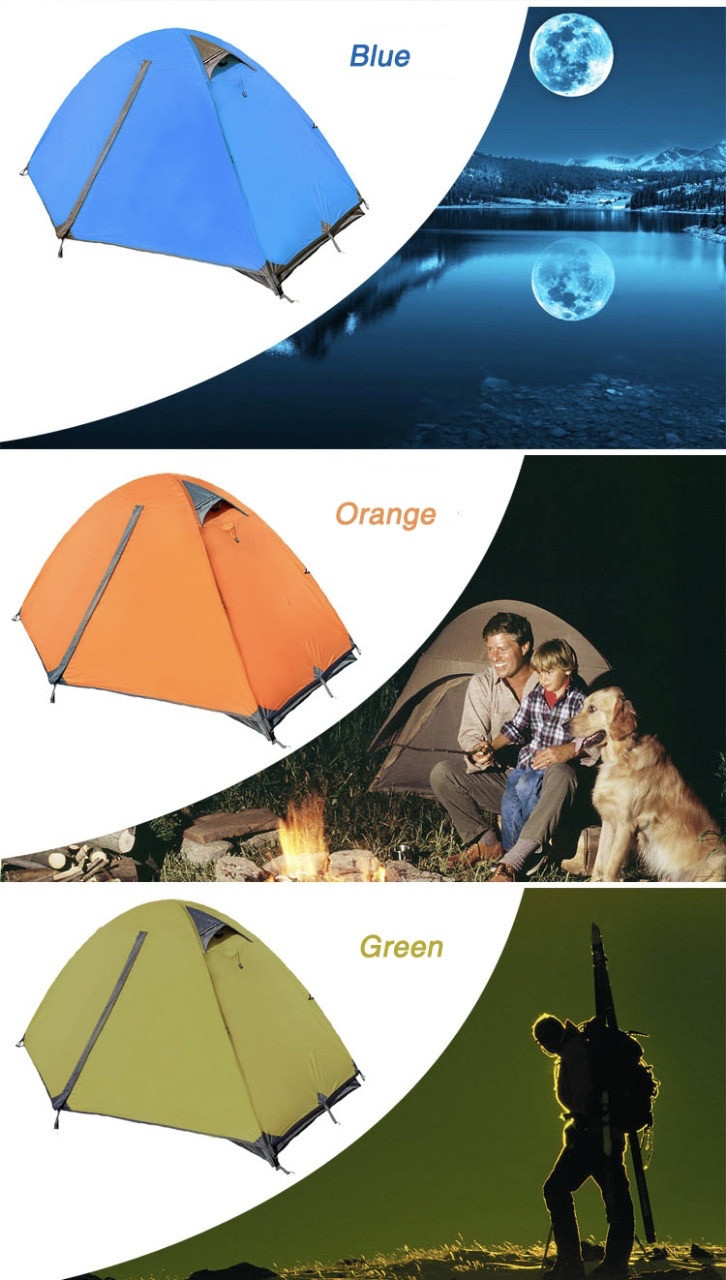 Двухместная палатка Fortus SY-A39, цвет оранжевый, 215*215*142 см