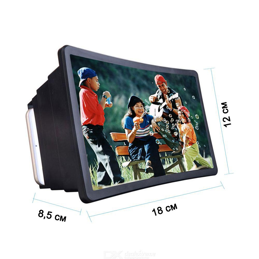 3D увеличительный экран с держателем для телефона раздвижной Amagic box F2 черный - фото 2 - id-p99478075