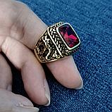 Перстень-печатка "Серебристый дракон", фото 4