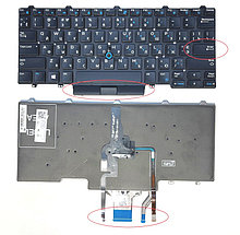 Клавиатуры Dell Latitude E5450 E5470 E7450 E7470 K9V28 клавиатура c RU/ EN раскладкой Black c подсветкой