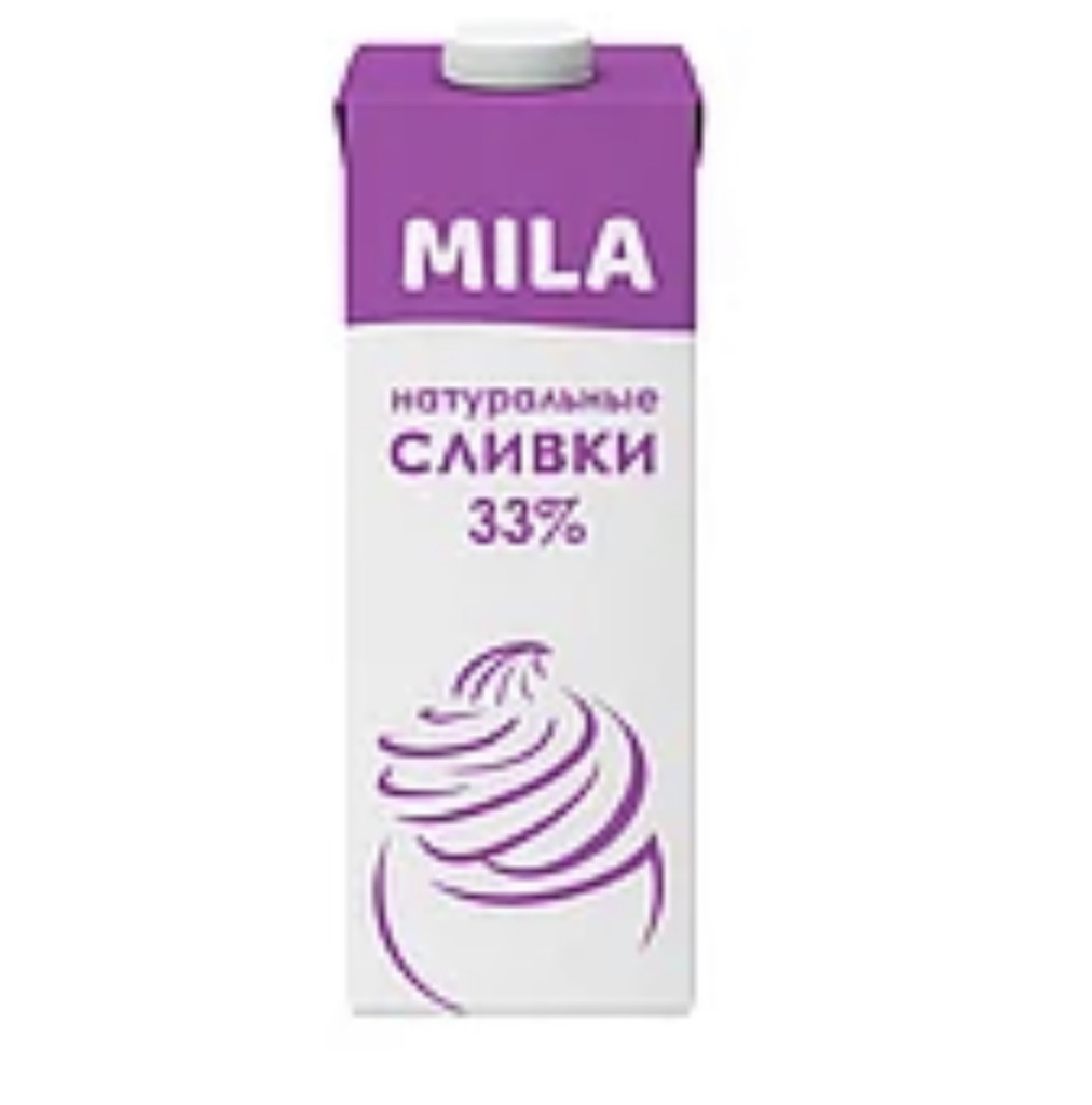 Крем сливочный Милкавита 33% 1л