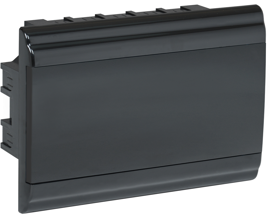 Корпус модульный пластиковый встраиваемый ЩРВ-П-12 PRIME черный IP41 IEK - фото 1 - id-p99504109