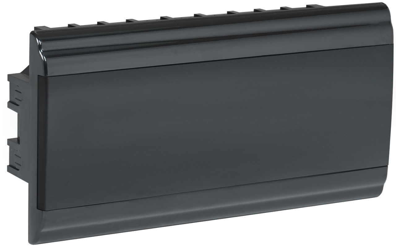 Корпус модульный пластиковый встраиваемый ЩРВ-П-18 PRIME черный IP41 IEK - фото 1 - id-p99504110