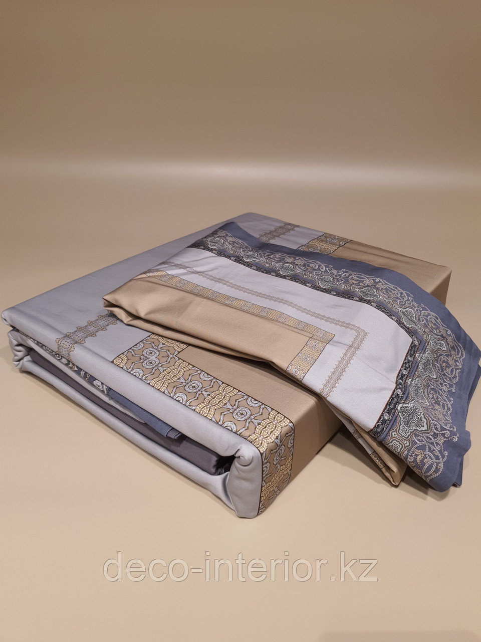 Комплект двуспального постельного белья размера KING-SIZE из люкс сатина с узорами - фото 4 - id-p91519443