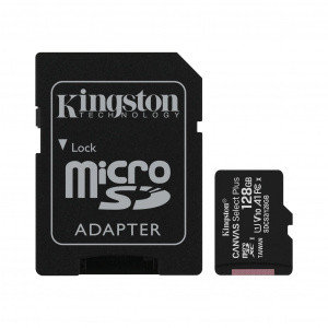 Карта памяти MicroSD, Kingston Canvas Select Plus, 128GB, SDCS2/128GB, Class 10, UHS-I, R100/W100, фото 2