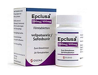 Эпклюза (Epclusa) Софосбувир (sofosbuvir) Велпатасвир (velpatasvir) 400 мг