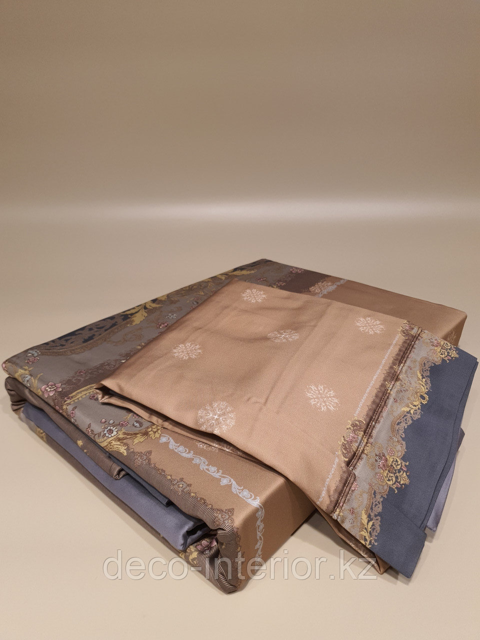 Комплект двуспального постельного белья размера KING SIZE из люкс сатина с узорами - фото 5 - id-p91519407