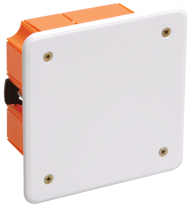 Коробка распаячная КМ41022 92х92x45мм для полых стен (с саморезами, пластиковые лапки, с крышкой) IEK - фото 1 - id-p99512029