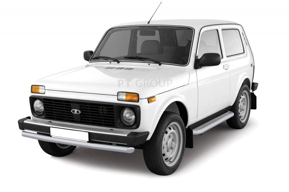 Защита переднего бампера одинарная Ø63мм (ППК) LADA "4х4 2121"/ 2131 1995-