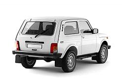 Защита порогов с накладками Ø63мм (ППК) LADA "4х4 2121" 1995-/ "4x4 URBAN" 2015-