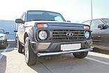 Защита переднего бампера одинарная Ø63мм (НПС) LADA "4х4 URBAN" 2015-, фото 4