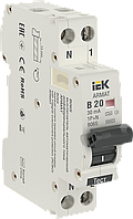 ARMAT Автоматический выключатель дифференциального тока B06S 1P+NP B20 30мА тип A (18мм) IEK