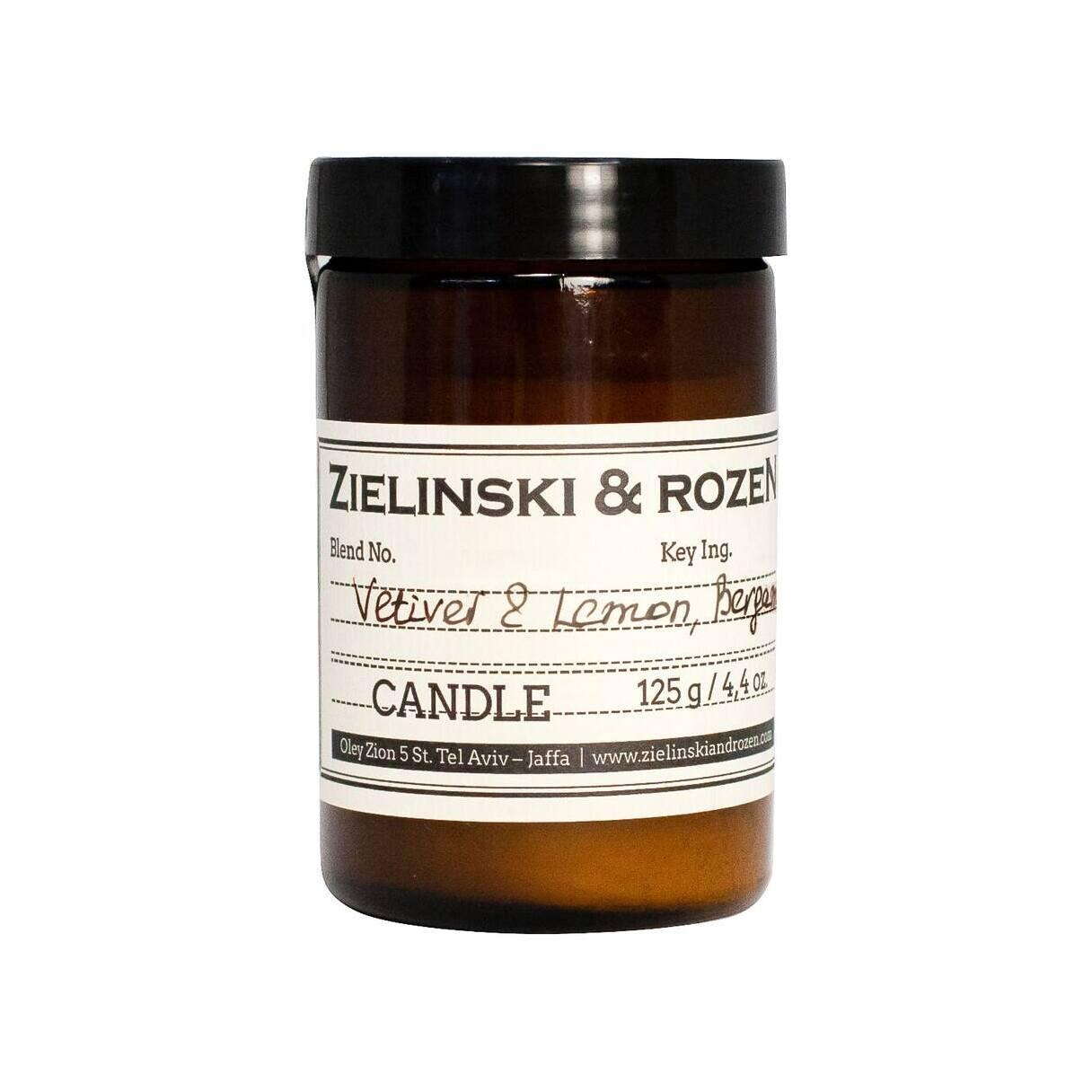Zielinski&Rozen Vetiver Lemon ,Bergamot Candle 125gr