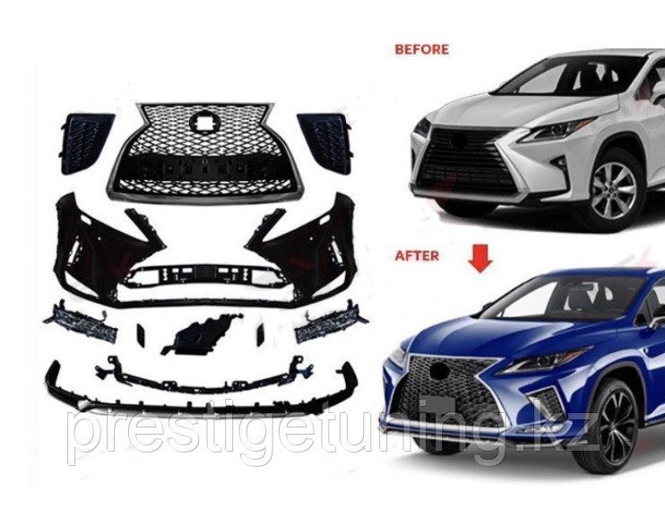 Рестайлинг комплект на Lexus RX 2015-19 дизайн F-SPORT 2021