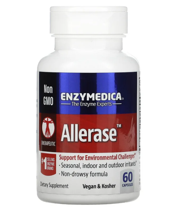 Enzymedica, Allerase, 60 капсул