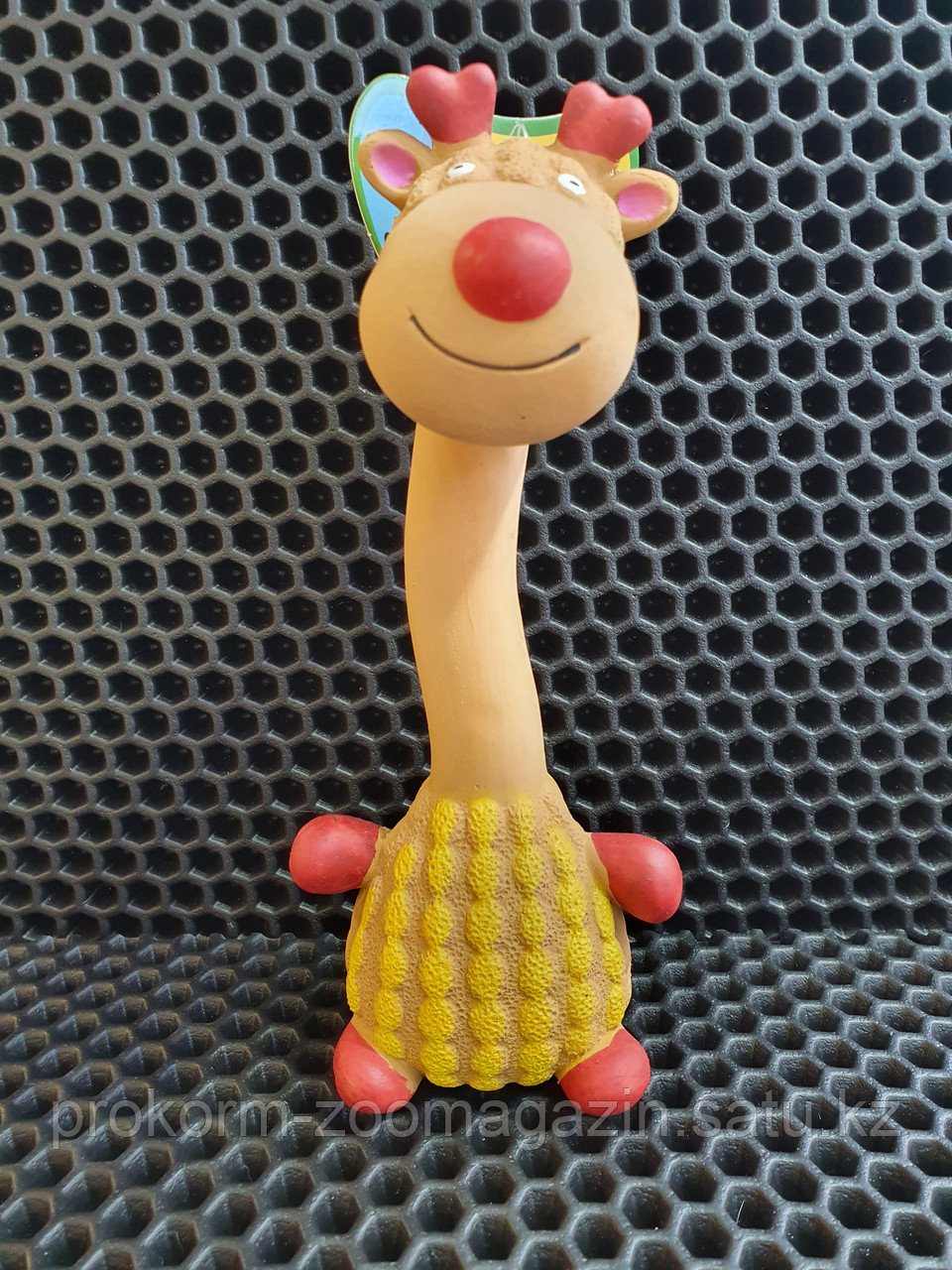 Игрушка для собак "Жираф в свитере", 20 см - фото 1 - id-p99540470