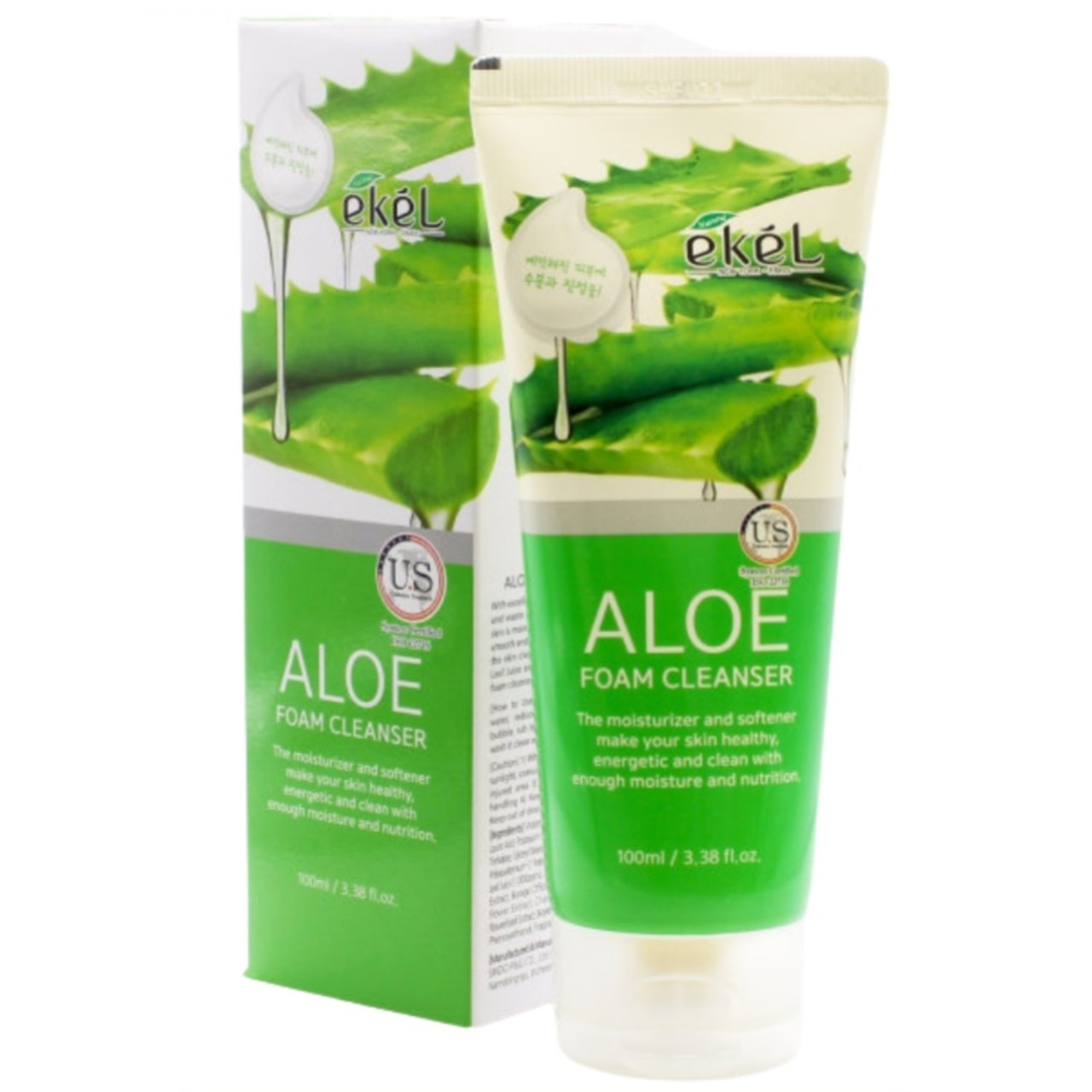 Пенка для умывания с экстрактом алоэ Ekel Aloe Foam Cleanser, 100мл - фото 1 - id-p99540647