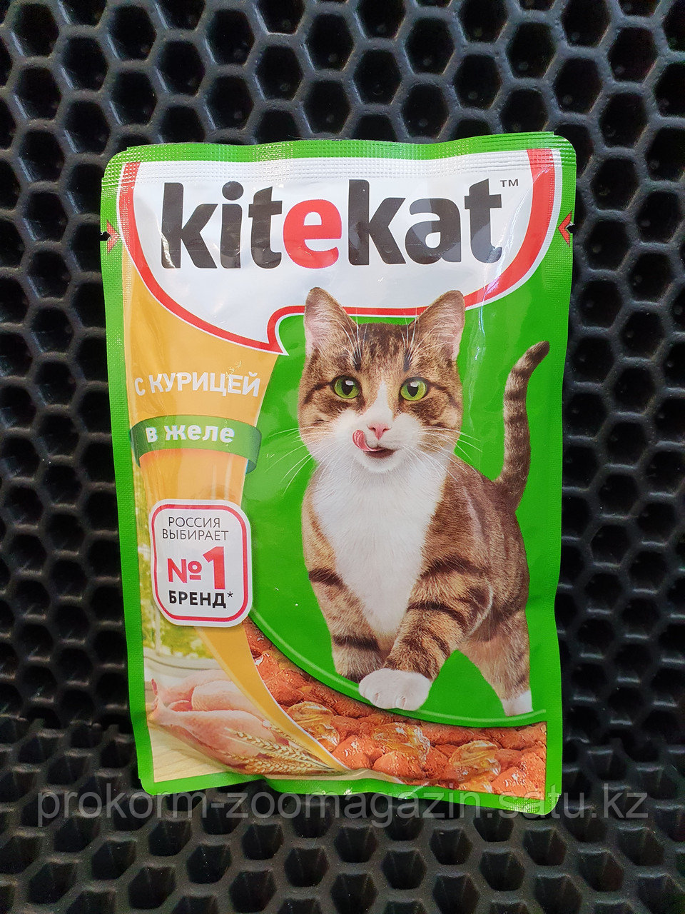 KITEKAT ( Китекет) для взрослых кошек с курицей в желе, пауч 85 гр - фото 1 - id-p99557386