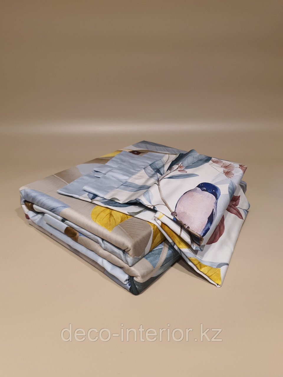 Комплект постельного белья KING SIZE из египетского хлопка c цветами - фото 7 - id-p95525142