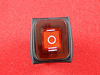 Переключатель KCD-4 красный 16А 250V, 6-ти контактные, 3 положения