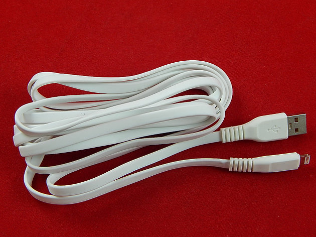 Кабель RL55, USB A - Lightning, белый, 3 м, фото 2