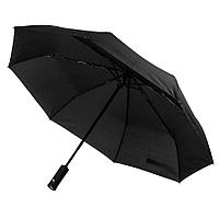 Зонт складной PRESTON с ручкой-фонариком, полуавтомат, Чёрный, -, 7441 35
