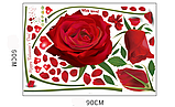 Наклейка  "Красные розы", 150*230 см, фото 7