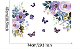 Наклейка "Цветы и бабочки", 47*74 см, фото 7
