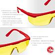 Защитные прозрачные очки ЗУБР СПЕКТР 5 монолинза с дополнительной боковой защитой, открытого типа, фото 2