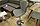 Стул барный Delusi серый, хром 53x97(118)x47 см, фото 9