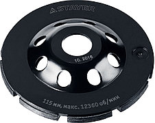 Double STAYER чашка алмазная шлифовальная сегментная двухрядная 230 мм, фото 3