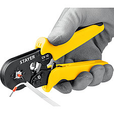 CS-10 пресс-клещи для втулочных наконечников 0.25 - 10 мм.кв, STAYER Professional, фото 3