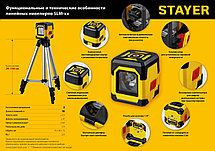 STAYER SLM-1 нивелир лазерный, 10м, точн. +/-0,5 мм/м,  штатив, сумка, фото 3