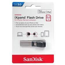 Sandisk iXpand Flash Drive 64GB USB3.0 - фото 2 - id-p99562814