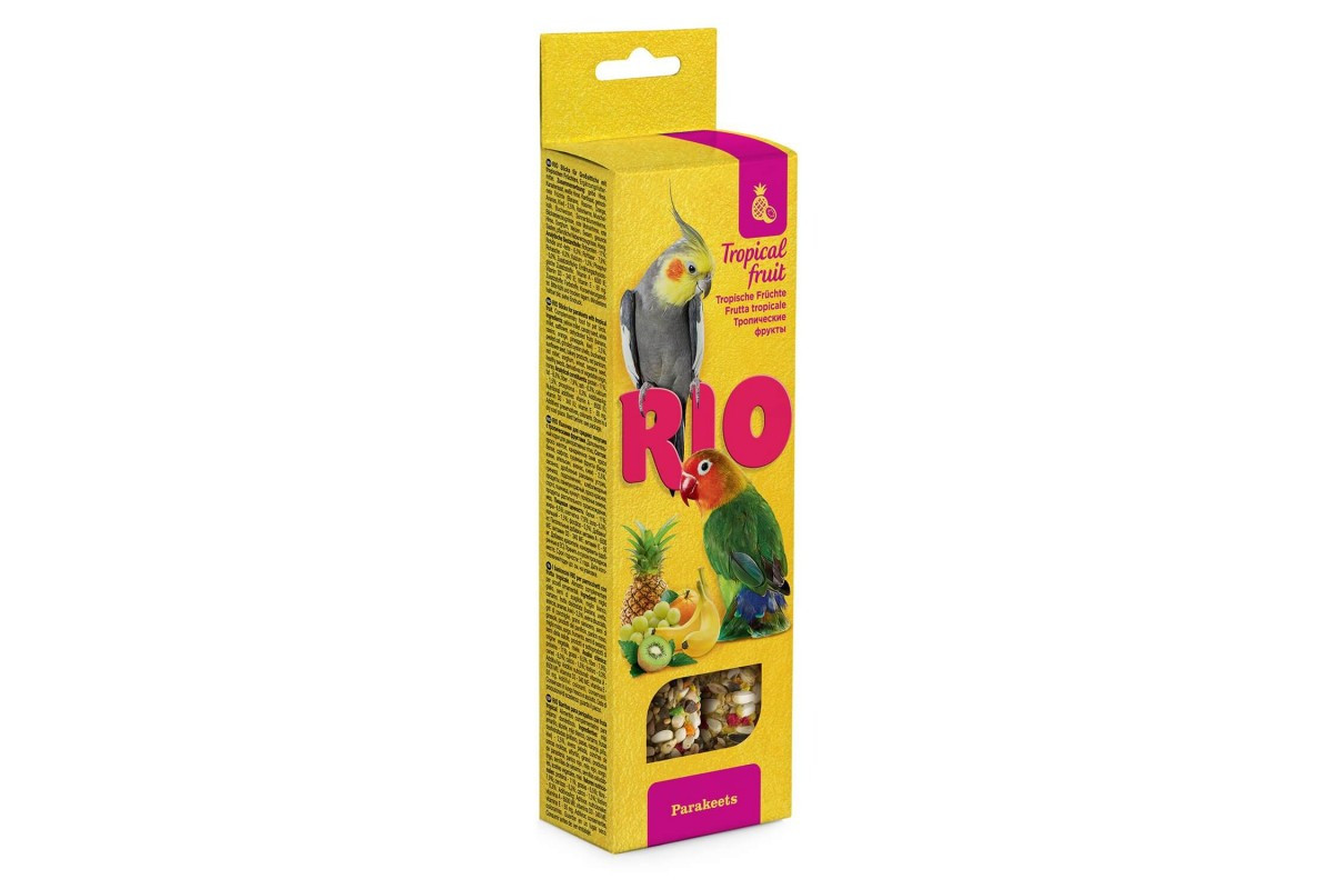 Рио Палочки для средних попугаев с медом и фруктами