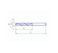 Сверло твердосплавное 5,3 ц/х цельное ВК6М