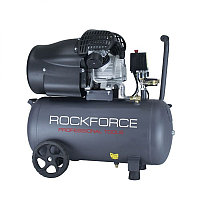 ROCKFORCE Компрессор 2-х поршневой масляный с прямым приводом (220В,2.2кВт,2850 об/мин,ресивер 50л, 8бар,392л/