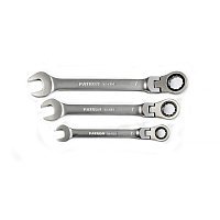 PATRON Ключ комбинированный трещоточный с шарниром 11мм 47529       P-75711F