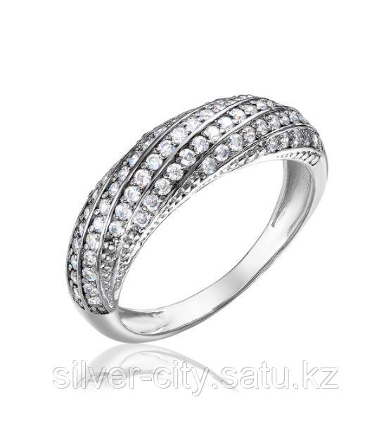 Серебряное кольцо с фианитом TEOSA 1-0873