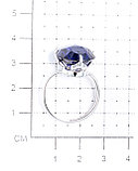 Серебряное кольцо с фианитом Красная пресня 2381802Д4, фото 2