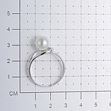 Кольцо из серебра с жемчугом имитированным Красная пресня 2362191Д, фото 3