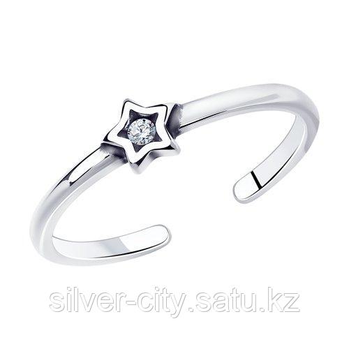 Серебряное кольцо с фианитом SOKOLOV 95010189